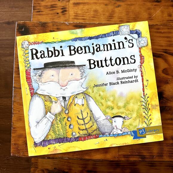 PJ Library Rabbi Benjamin's Buttons Jewish Paperback Book - Picture 1 of 10